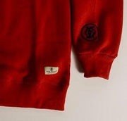 Mark Savior Red Sweatshirt Label
