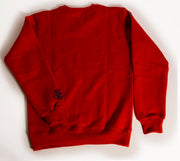 Mark Savior Red Sweatshirt back view