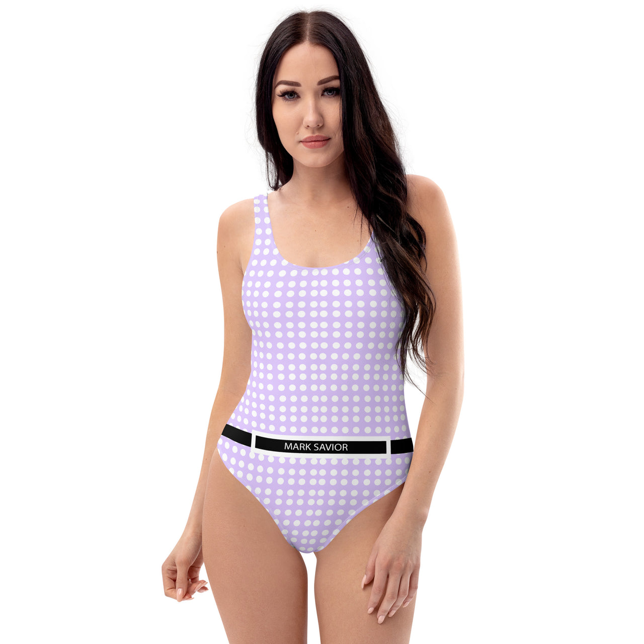 Purple Dots One-Piece Swimsuit