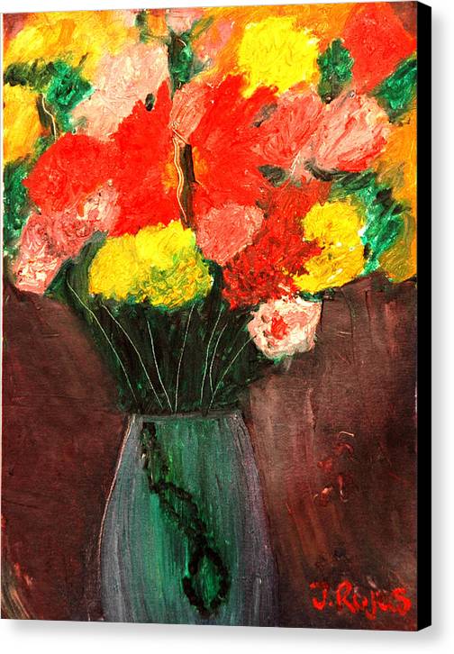 Flowers Still Life - Canvas Print