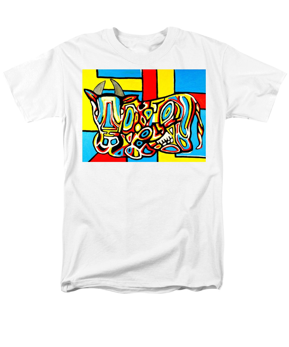 Haring's Cow - Men's T-Shirt  (Regular Fit)