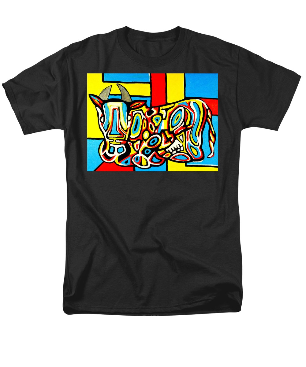 Haring's Cow - Men's T-Shirt  (Regular Fit)
