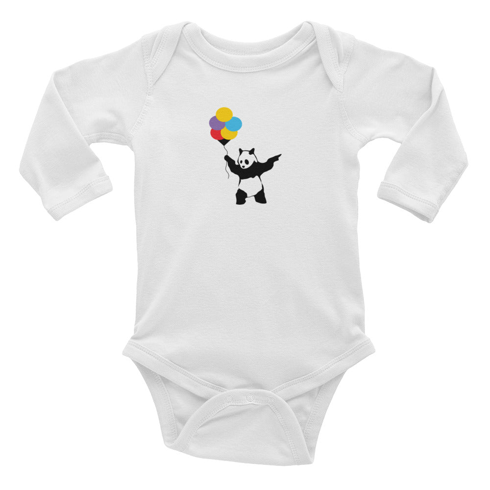 Balloon panda Infant Long Sleeve Bodysuit