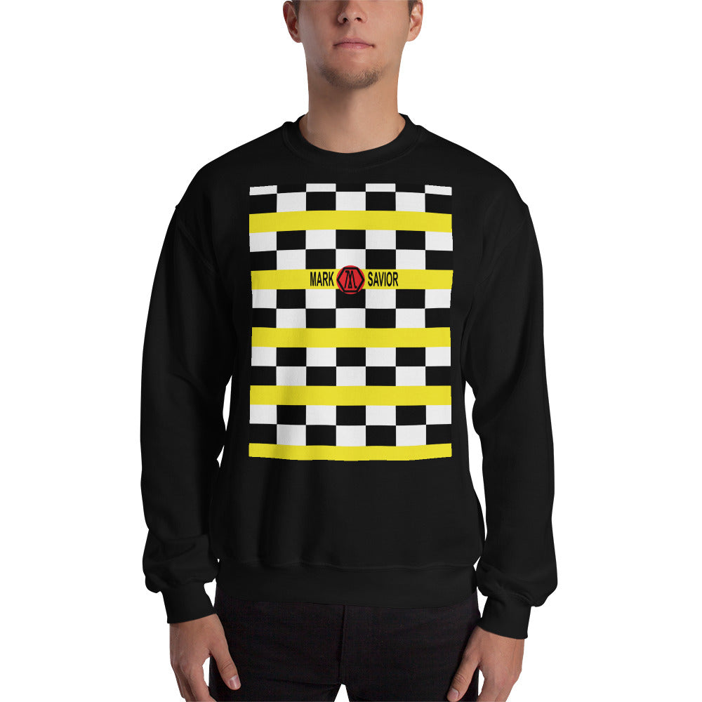 Mark Savior Checkered Logo Sweatshirt
