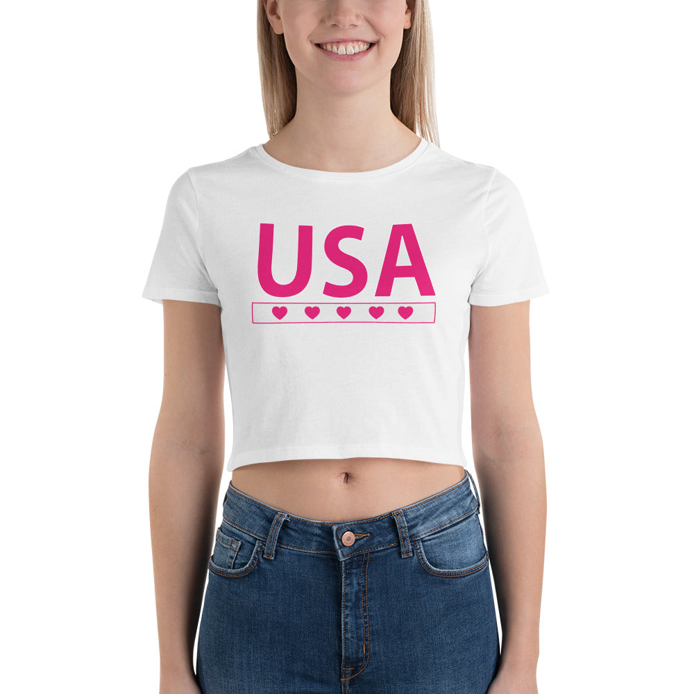 USA Women’s Crop Tee