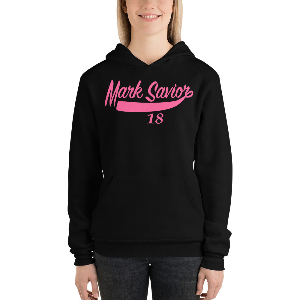 Mark Savior Hot Pink Text hoodie