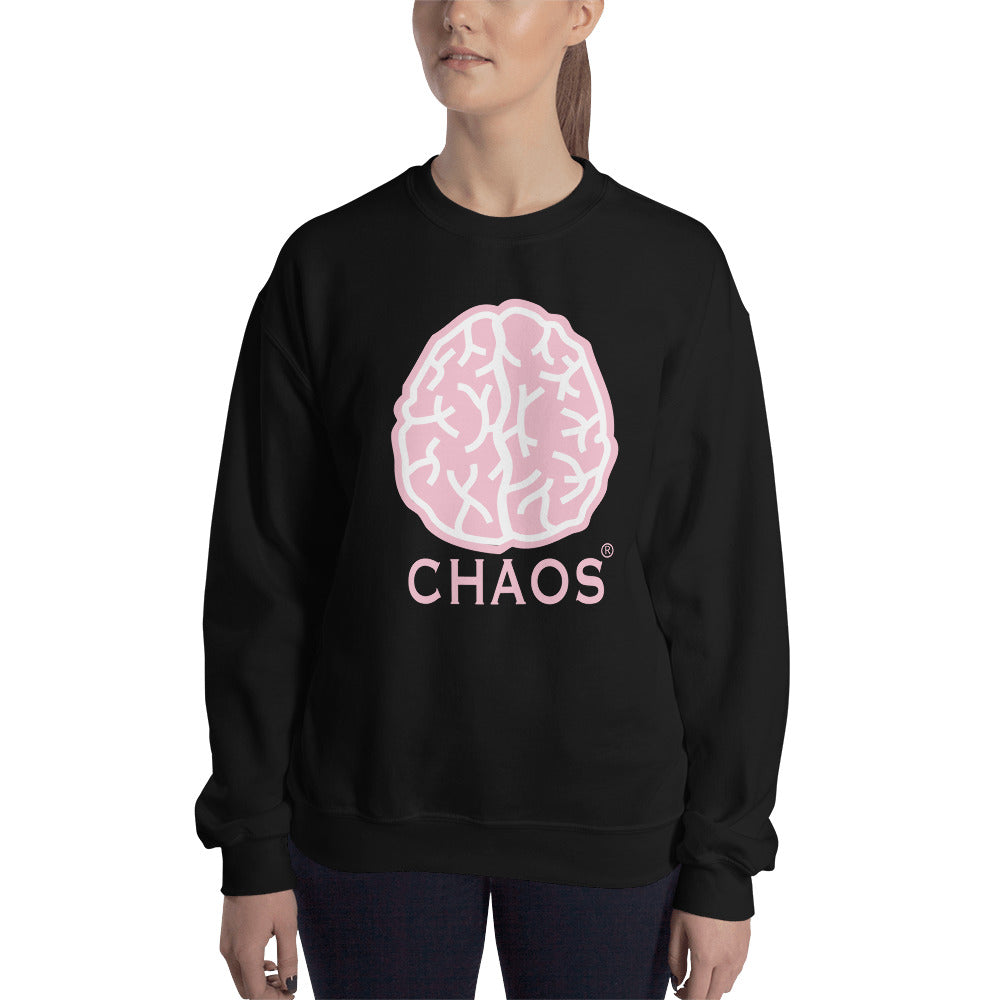 Chaos1 Pink Brain Sweatshirt