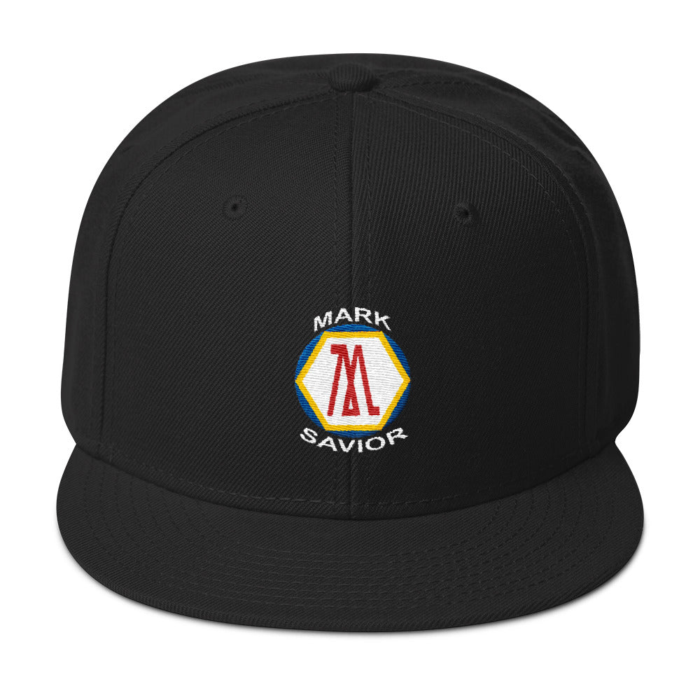 Mark Savior Colored Flat Logo Snapback Hat