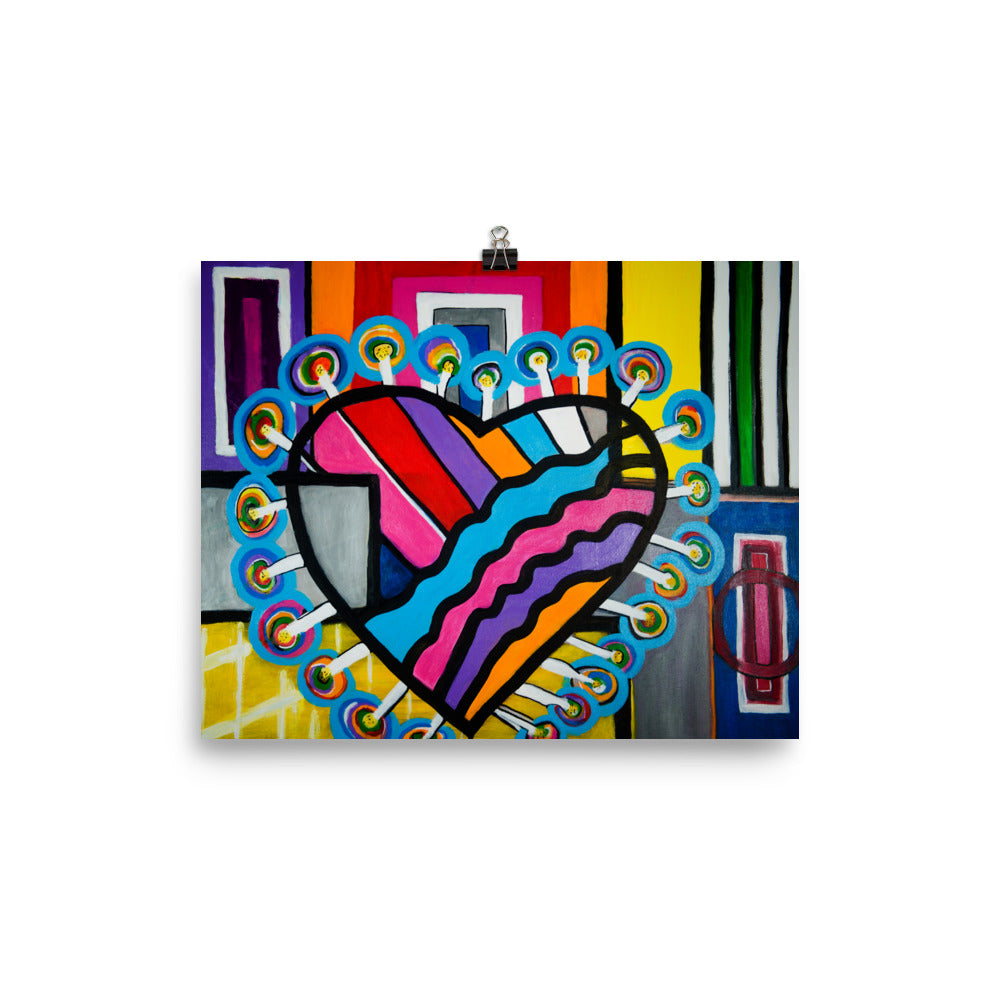 Heart Photo paper poster