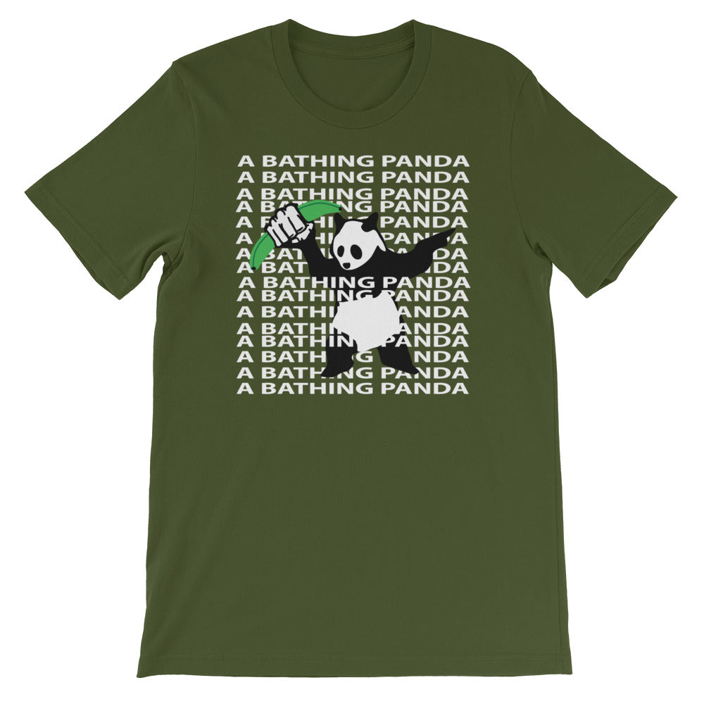 A Bathing Panda Layer Text T-Shirt