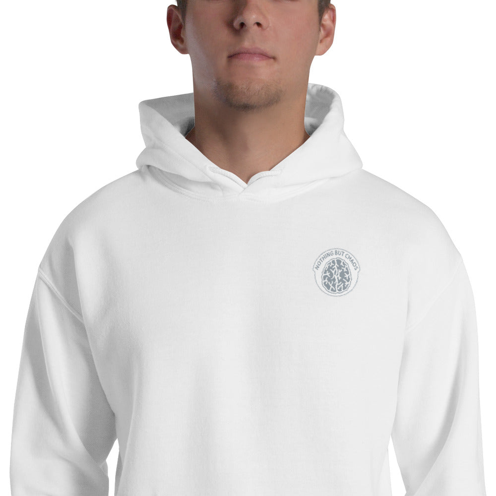 Silver Brain Logo Hooded Sweatshirt