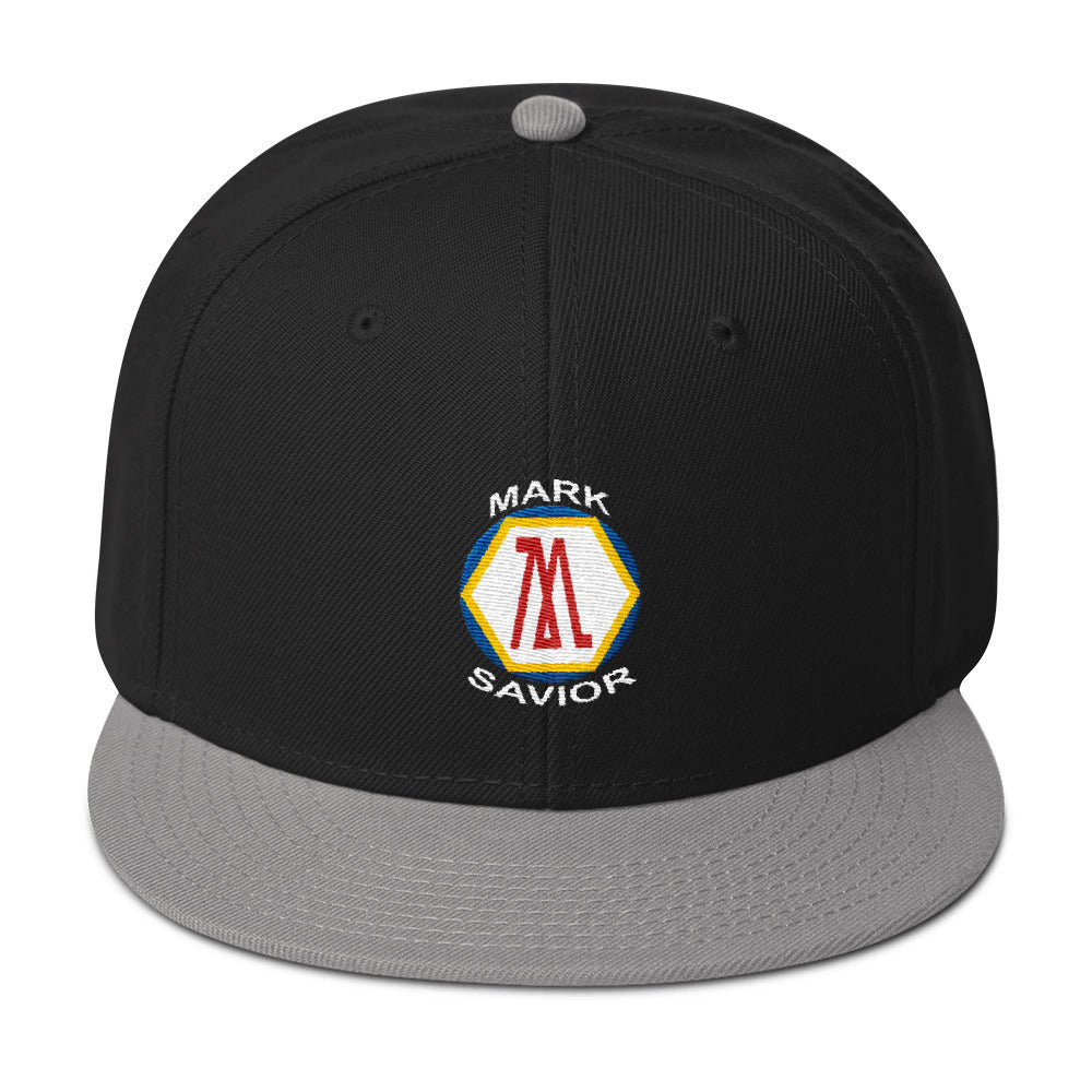 Mark Savior Colored Flat Logo Snapback Hat