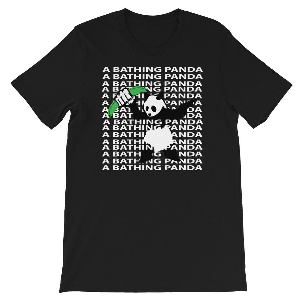 A Bathing Panda Layer Text T-Shirt