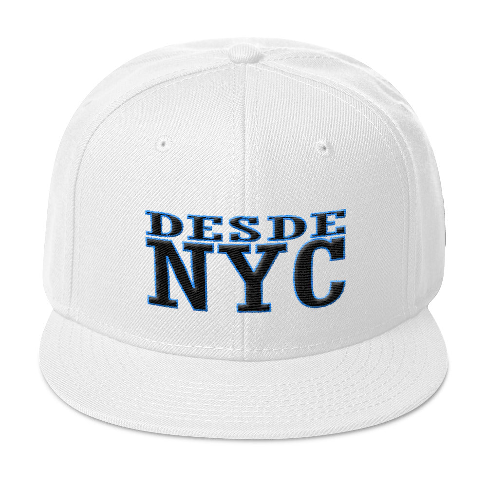 Desdenyc Big NYC White Snapback Hat