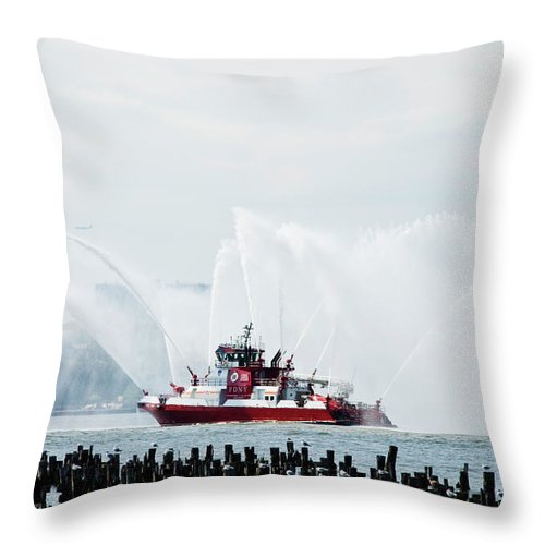Water Boat - Throw Pillow