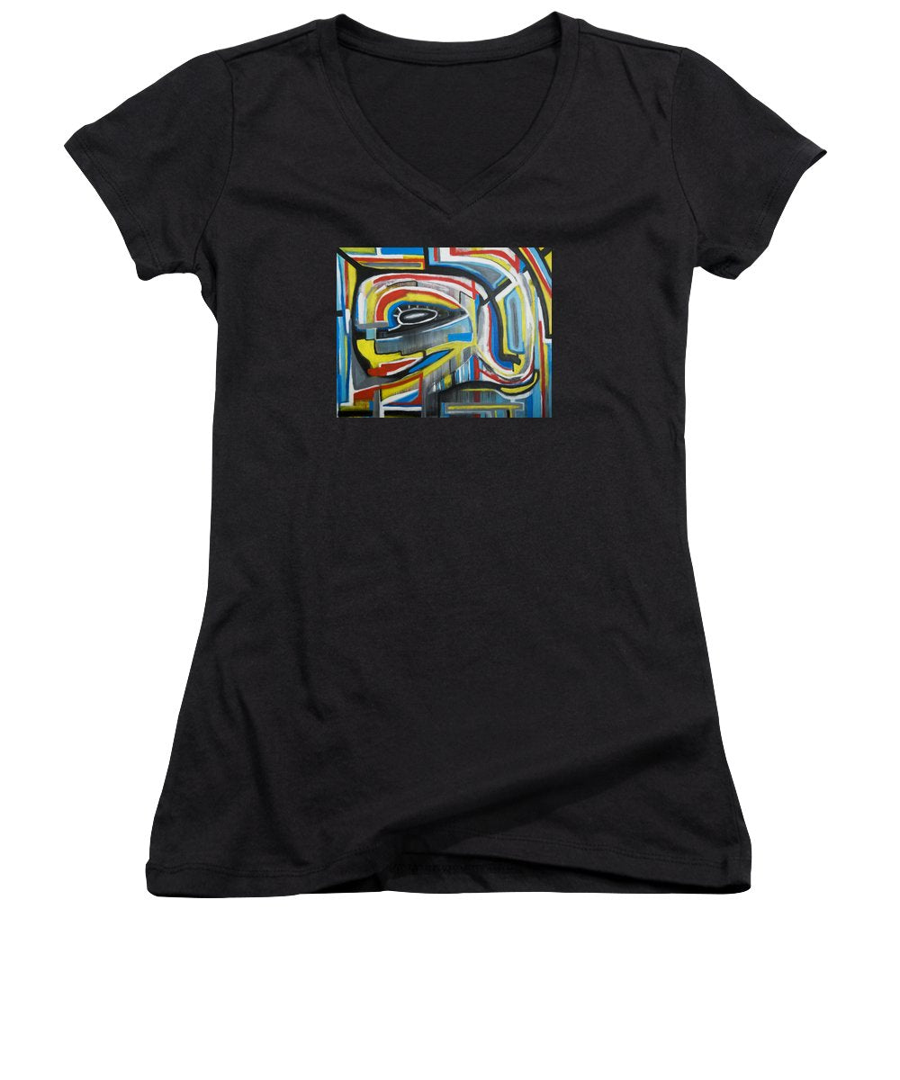 Wired Dreams  - Women's V-Neck (Athletic Fit)