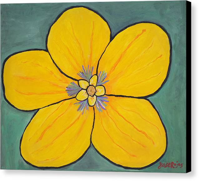 Yellow Flower - Canvas Print