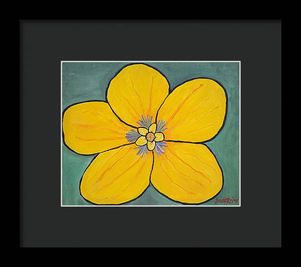 Yellow Flower - Framed Print